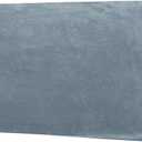 H.VERSAILTEX Velvet Stretch Individual Couch Cushion Cover Plush Slipcover for Loveseat & Sofa Seat Cushion Furniture Protector Seat Cover (1 Piece Loveseat Cushion Cover, Stone Blue)