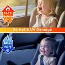 DMJN Car Window Shades for Baby (100% UV & Sun Block) Car Side Windows Covers Sun Shades for Baby in Car,Easy-Install Nano Ice-Crystal Coating-Universal Fit (Medium),2 Pack