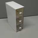 Plastic Tea Bag Organizer with 3 Drawers, Desk Drawer Organizer, Stackable Storage Drawers, White Tea Box, Makeup Organizer, Clear Tea Bag Storage, Coffee Storage for Tea Bags, Sugar Packets, Cosmetic White