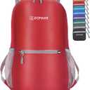 ZOMAKE Ultra Lightweight Hiking Backpack 20L, Packable Small Backpacks Water Resistant Daypack for Women Men(Bright Red)