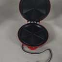 Elite Gourmet EQD-413 Electric Non-Stick 8" Quesadilla Maker, Easy-Slice 6-Wedge, Grilled Cheese Corn Flour Tortilla Snacks, Red