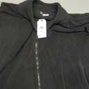 Women Plus Size Fleece Jacket Zip Up Lightweight Soft Polar Fleece Jacket (5X, Black)