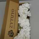 3 pcs Large Big White Hydrangea Artificial Flowers 21 inches Long Stem for Tall Vase for Fall Home Kitchen Flower Decor Spring White Flower Arrangement Table Centerpiece