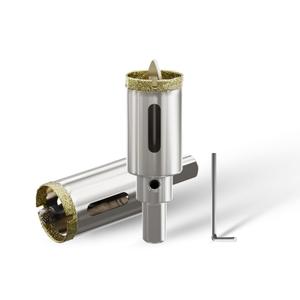 CSOOM 2-3/4"(70mm) Diamond Hole Saw with Center Drill Bit, One-Touch Positioning, Easy to Penetrate Hard Materials Such as Ceramic, Tile, Glass, Granite, Marble, etc.