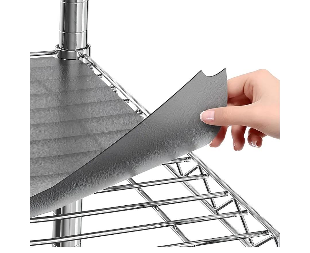 Shelf Liners for Wire Shelf Liner Set of 4 - Graphite (14-Inch-by-36-Inch)
