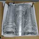 NUPTIO Galvanized Flower Bucket for Wedding: 98.7" Tall Tin Planter for Flower Bar - Rustic Metal Vases for Table Centerpiece Home Garden Decor Set of 12