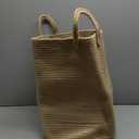 62L Jute Woven Rope Laundry Basket Tall Hamper for Clothe Blanket Toy Organization in Living Room Luanry Room Bedroom Storage Basket for Baby Nursery Kids Large
