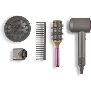 Casdon 73252 Dyson Supersonic Styling Set | Interactive Toy Hairdryer for Children Aged 3 Years & Up | Looks and Works Like The Real Thing, Grey