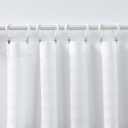 Valea Home Boho Kitchen Valance for Windows, Semi-Sheer Valance for Small Window Kitchen Valance Curtain, Rod Pocket Cafe Valance for Bathroom Laundry Basement 52 * 18 Inch1 PanelWhite