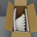 Large Decorative Bowl, 10 inches Porcelain Fruit Bowl for Kitchen Counter HandCrafted Ruffle Bowl for Home Decor Stylish Flower Dish for Party, White