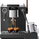 AMZCHEF 9 Bar OPV Espresso Machine with Automatic Milk Frother, Dual Boiler