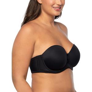Vanity Fair Women's Beauty Back Smoothing Strapless Bra, 4-Way Stretch Fabric, Lightly Lined Cups up to H