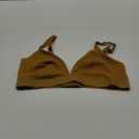 Organic Basics Womens Core Rib Triangle Bralette, Golden Clay, X-Large