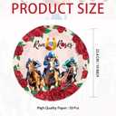  50Pcs Derby Day Paper Plates 10 Inch Large Heavy Duty