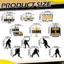 Fuyoooo 24 Pcs Large Size Hockey Cutouts 7-14 Inch Sport Theme Paper Cut Outs Hockey Party Decoration for Locker Bulletin Board Decor Baby Shower Birthday Sport Theme Party Decoration