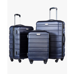 Coolife Luggage 3 Piece Set Suitcase Spinner Hardshell Lightweight TSA Lock