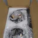 Farmhouse Bathroom Vanity Light Fixtures, 3Light Wood Bathroom Light Fixtures Over Mirror, Rustic Sconces Wall Lighting with Elegant Metal Lampshade for Living Room, Bedroom, Hallway