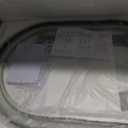 TheiaMo 36"x24" Oval LED Bathroom Mirror, Black Metal Frame Lighted Mirror