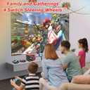 Steering Wheel for Mario Kart Nintendo Switch, Switch Racing Steering Wheel for Mario Kart 8 Deluxe Compatible Nintendo Switch/Switch OLED, Switch Joy Con Controller Race Accessories (Upgrade 4 Pack)