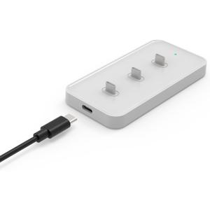 Motion Sensor Light Charging Station Multi-Device Charging Station Charging Three LED Lights at The Same Time Saves Time Space and More Convenient (White)