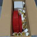 Nervure Plastic Plates 25pcs Dinner Plates 25pcs Dessert Plates 25pcs Rolled Napkins With Cutlery 25pcs cups