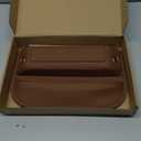 Premium Leather Car Seat Gap Filler Organizer, Universal Fit Accessories for Women/Men Interior, Center Console Organizer with Card Slots for Car, SUV, Truck (Brown, 1 Pack)