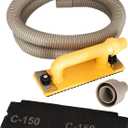 Hyde Tools 09165 Dust-Free Drywall Vacuum Hand Sander with 6-Foot Hose