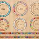 Petoysoso Bead Board for Jewelry Making, Bamboo Beading Board for Jewelry Bracelet Making, DIY Bracelet Bead Board