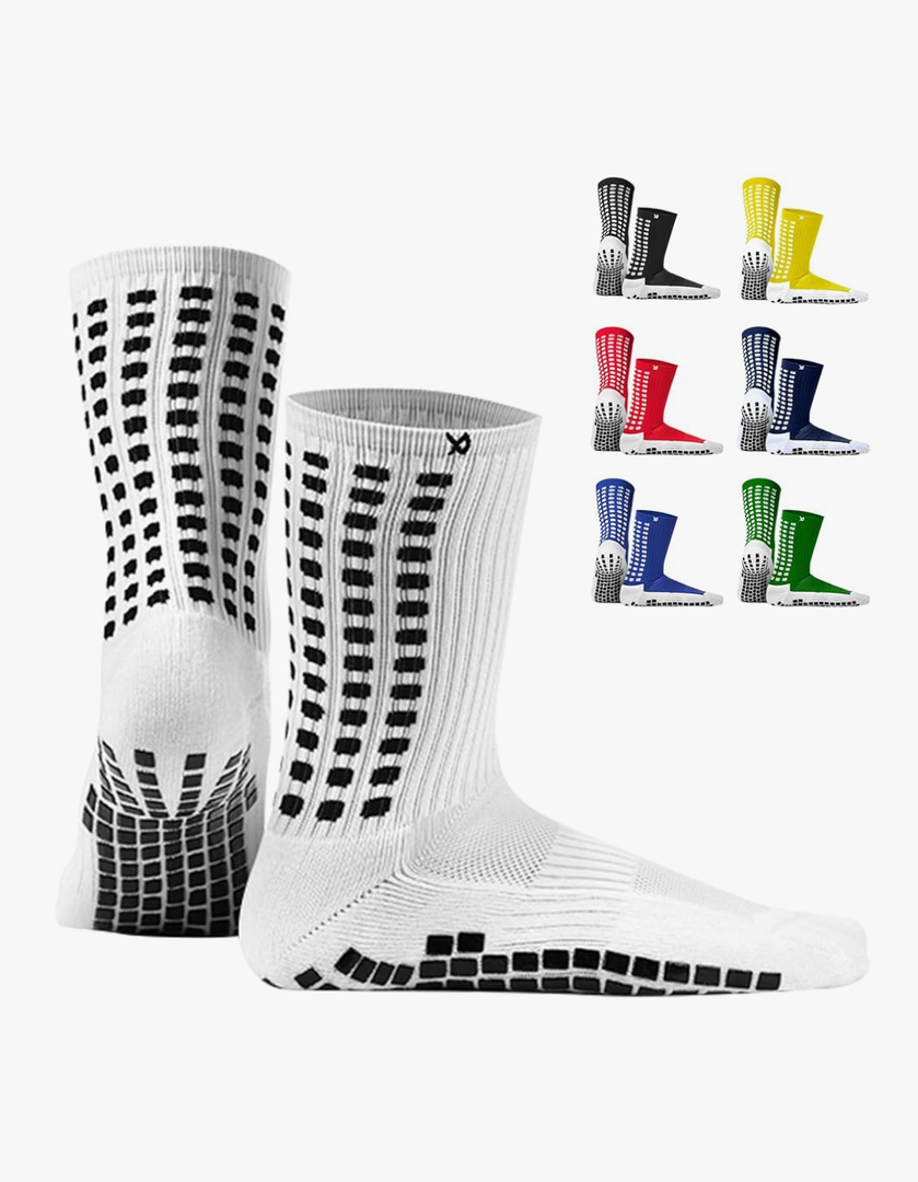 Lux Dual Grip Socks - Soccer Grip Socks for Men and Women. GripArray Performance & Comfort (Small)