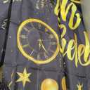 KatchOn, XtraLarge Happy New Year Banner - 72x44 Inch | Happy New Year Backdrop for New Years Decorations 2026 | NYE Eve Banner for NYE Decorations 2026 | New Years Eve Party Supplies 2026 (Gold & Black)