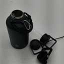 BJPKPK Half Gallon Insulated Water Bottles with Straw Lid, 64oz Large Water Jug, Stainless Steel Bottles with 3 Lids and Paracord Handle, Thermo for Hot & Cold Liquid, Army Green