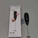 Chefman Handheld Electric Milk Frother Create Foam for Coffee, Cappuccinos, & Lattes, Mix Matcha & Protein Powder, Cordless & Compact, Stainless Steel Wand, Battery Operated