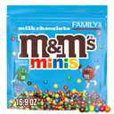 M&M'S MINIS Milk Chocolate Candy Assortment, Family Size, 16.9 oz Resealable Bulk Chocolate Candy Bag (EXP 02/28/27)