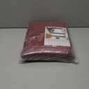 YoungsTex Burgundy Velvet Blackout Curtains for Living Room, Thermal Insulated Drapes with Grommet Privacy for Bedroom Decorative, 2 Panels, 52 X 80 Inch