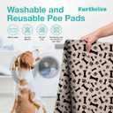 Furthrive Washable Pee Pads for Dogs with Pheromone Attraction, Reusable Puppy Pads, Waterproof Non-Slip Training Pad, 31.25 × 27.25 in, Pet-Friendly for Crates, Apartments, Puppy Supplies (One Unit)