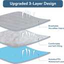 Queen Mattress Protector Waterproof, Mattress Pad Quilted, Queen Size Mattress Cover Fitted Mattress Topper, Up to 20 Inch, Gray