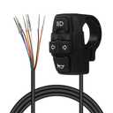 Motorcycle Head Light Turn Switch, Ebike Lamp and Horn Control Turn Signal Light Switch 3-in-1