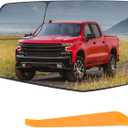 Left Driver Side Mirror Glass Compatible with 2019 2020 2021 2022 2023 2024 2025 Chevy Silverado 1500 GMC Sierra 1500 With backing plate Heated (with a tool) Replace# GM1324159 84309708