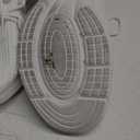 Pujcs Women Shoes Lightweight Tennis Shoes Non Slip Gym Workout Shoes Breathable Mesh Walking Womens Sneakers 46 White