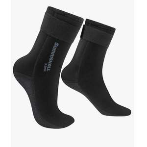 Neoprene Socks 3mm Wetsuit Socks Anti-Slip Keep Warm Diving Socks Swim Socks Water Sport Swimming Surfing, Medium , Black 