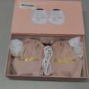 Lulia Breast Pump Hands Free, Wearable Breastfeeding Pump with 4 Mode and 9 Level, Strong Suction, Painless, Anti-Backflow, BPA Free, Portable Electric Breast Pumps with 17/19/21/24MM Flanges (White)