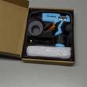 GoGonova Cordless Hot Glue Gun, 15s Fast Preheating with 2Ah Built-in Battery Hot Melt Glue Gun, Smart Power-Off, Kit with 25 Pcs Premium Mini Glue Sticks and USB-C Charging Port (Blue)