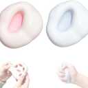 2 Pcs Squishy Toys Stress Balls, Sand Stress Ball, Moldable Squeeze Balls for Anxiety Relief, Soft Sensory Toys for Adults, Portable Stress Relief Toy for Office, School, Travel (Pink+Blue)