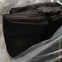 Windyun Reusable Grocery Bags Large Non Woven Shopping Bags with Handles Foldable Portable Tote Bulk, 12.6 x 11.8 x 6.3 Inch (Black)