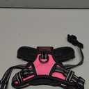 PoyPet No Pull Dog Harness, No Choke Front Lead Dog Reflective Harness, Adjustable Soft Padded Pet Vest with Easy Control Handle for Small to Large Dogs(Pink,S)