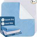 Incontinence Bed Pads Washable Waterproof, Reusable Pee Chucks Sheets, Mattress Pads Underpads Protector for Adults, Elderly, Kids, Baby and Pets Potty Training 36x32 Inch