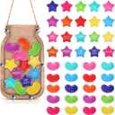 Treela Classroom Reward Jar for Kids Beans Star Jar Reward System Toddlers Potty Incentive Training Chart for Boys Girls Positive Behavior Chart Home School Management Tools