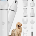 Veeconn Dog Clippers Grooming Kit Hair ClipperLow Noise Paw Trimmer Rechargeable  Cordless Quiet Nail Grinder Shaver for Cats and Other Pets