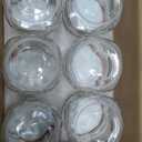 Ieavier 6PCS Wide Mouth Mason Jars 16oz with Airtight Lids and Bands, Canning Jars with Crystal Glass for Food Storage, Spice Jars, Canning, DIY Projects, Jam, Jelly, Honey, Preserving, Drinking