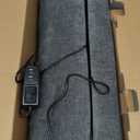 Heated Foot Rest for Under Desk at Work, Foot Stool with Vibration Massage, 2 Heat Levels, Ergonomic Memory Foam Feet Warmer Heater